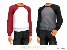 Sims 4 Teen Clothes Mod: Fabian Sweater (Featured)