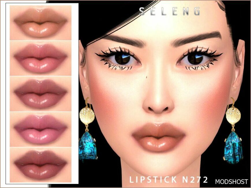 Sims 4 Female Makeup Mod: Lipstick N272 (Featured)