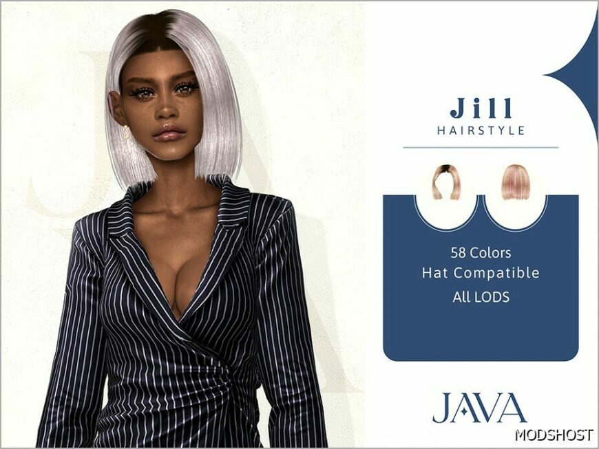 Sims 4 Female Mod: Jill Hairstyle (Featured)