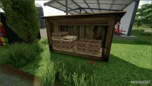 FS22 Placeable Mod: Wooden Honey Shed (Featured)