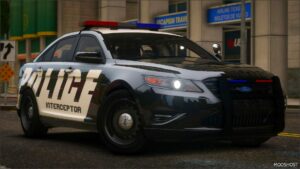 GTA 5 Ford Vehicle Mod: Nfshp: 2010 Ford Police Interceptor Scpd Add-On | ELS | NON ELS | Template (Featured)