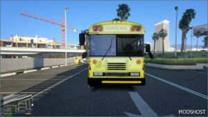 GTA 5 Vehicle Mod: Blue Bird TC3000 School Bus (Wentward S3) Addon ELS Support (Image #2)