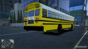 GTA 5 Vehicle Mod: Blue Bird TC3000 School Bus (Wentward S3) Addon ELS Support (Image #3)