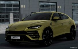 ETS2 Lamborghini Car Mod: Urus 2018 V1.3 1.51 (Featured)