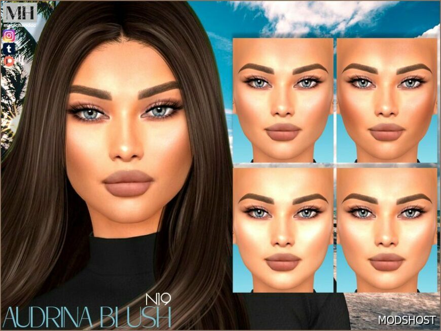 Sims 4 Female Makeup Mod: Audrina Blush N19 (Featured)