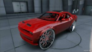 GTA 5 Dodge Vehicle Mod: Challenger Hellcat on Ruccis (Featured)