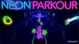 BeamNG Map Mod: Neon Parkour V1.041 0.33 (Featured)