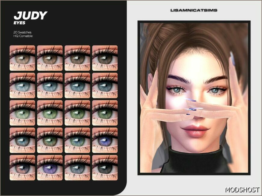 Sims 4 Female Mod: Judy Eyes (Featured)