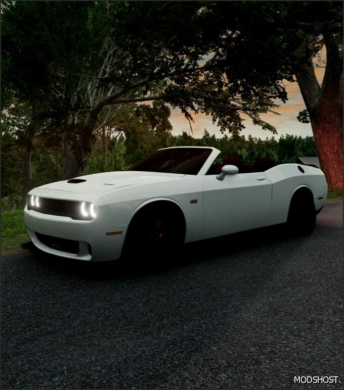 BeamNG Dodge Car Mod: Challenger SRT Hellcat 0.33 (Featured)