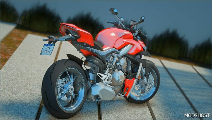 GTA 5 Vehicle Mod: 2020 Ducati Streetfighter V4S Add-On / Livery (Featured)