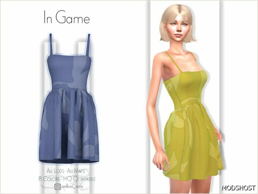 Sims 4 Elder Clothes Mod: Charlie Dress – ACN 486 (Featured)