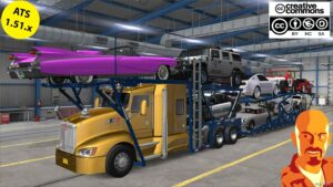 ATS Kenworth Truck Mod: T660 Car Hauler V1.2 1.51 (Featured)