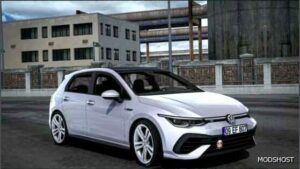 ETS2 Volkswagen Car Mod: Golf 8 R Line 1.51 (Image #2)