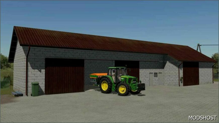 FS22 Placeable Mod: Garage’s with Sliding Doors V1.2 (Featured)