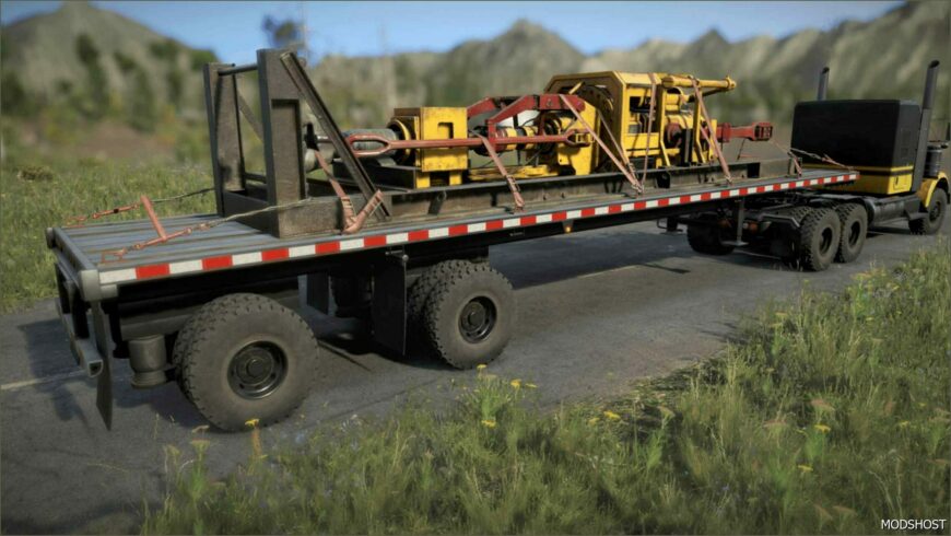 SnowRunner Mod: Twm’s Haley 5-Slot Flatbed Trailer Pack (Featured)