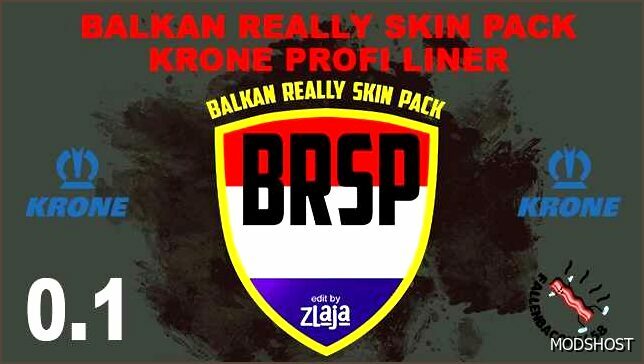 ETS2 Krone Mod: Brsp Balkan Really Skin Pack for Krone Profi Liner by Zlaja V0.5 (Featured)