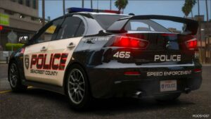 GTA 5 Mitsubishi Vehicle Mod: Nfshp: 2008 Mitsubishi Lancer Evolution X Scpd Add-On | NON ELS | Sounds | Template (Image #2)