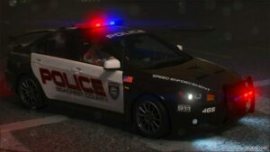 GTA 5 Mitsubishi Vehicle Mod: Nfshp: 2008 Mitsubishi Lancer Evolution X Scpd Add-On | NON ELS | Sounds | Template (Image #5)