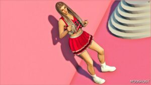 GTA 5 Player Mod: Cheerleader SET – Halloween Themed for MP Female (Image #4)