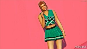 GTA 5 Player Mod: Cheerleader SET – Halloween Themed for MP Female (Image #5)