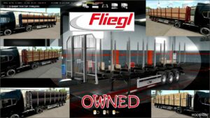 ETS2 Fliegl Mod: Ownable LOG Trailer Fliegl V1.0.16 (Featured)