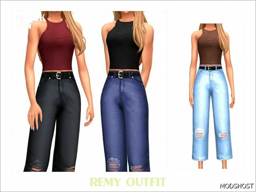 Sims 4 Teen Clothes Mod: Remy Outfit (Featured)