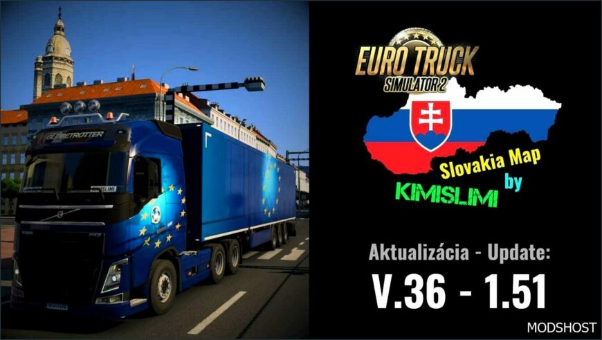 ETS2 Mod: SVK Map Demo/Full V36/1.51 (Featured)