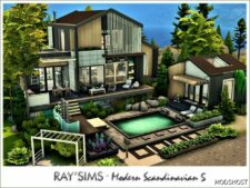 Sims 4 House Mod: Modern Scandinavian 5 (Image #2)