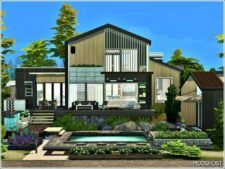 Sims 4 House Mod: Modern Scandinavian 5 (Image #3)