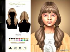 Sims 4 Female Mod: Damaris Hairstyle (Image #2)