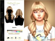 Sims 4 Female Mod: Damaris Hairstyle (Image #3)