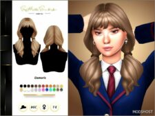 Sims 4 Female Mod: Damaris Hairstyle (Featured)