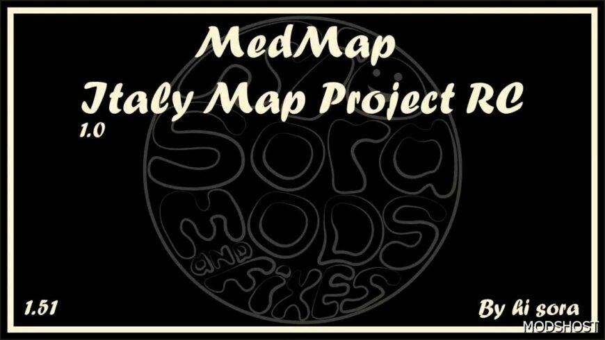 ETS2 Mod: Medmap – Italy Map Project RC 1.51 (Featured)