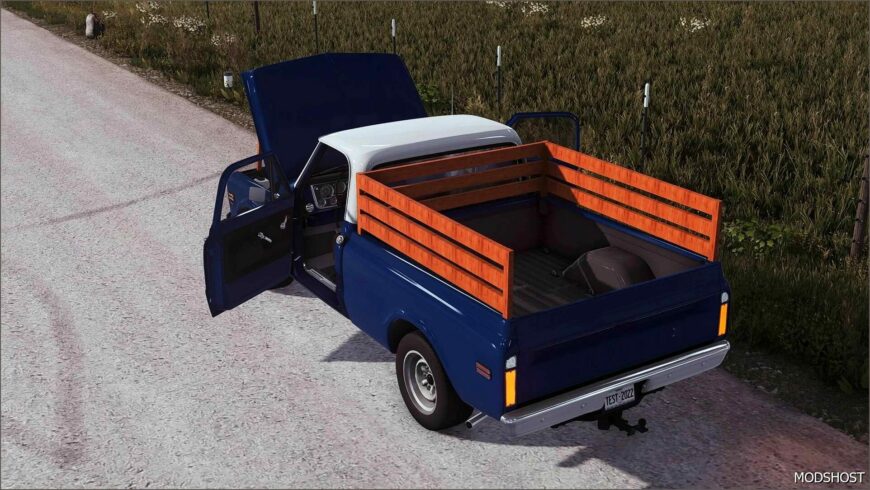 FS22 Chevrolet Car Mod: 1972 Chevrolet K10 Custom V1.0.0.1 (Featured)