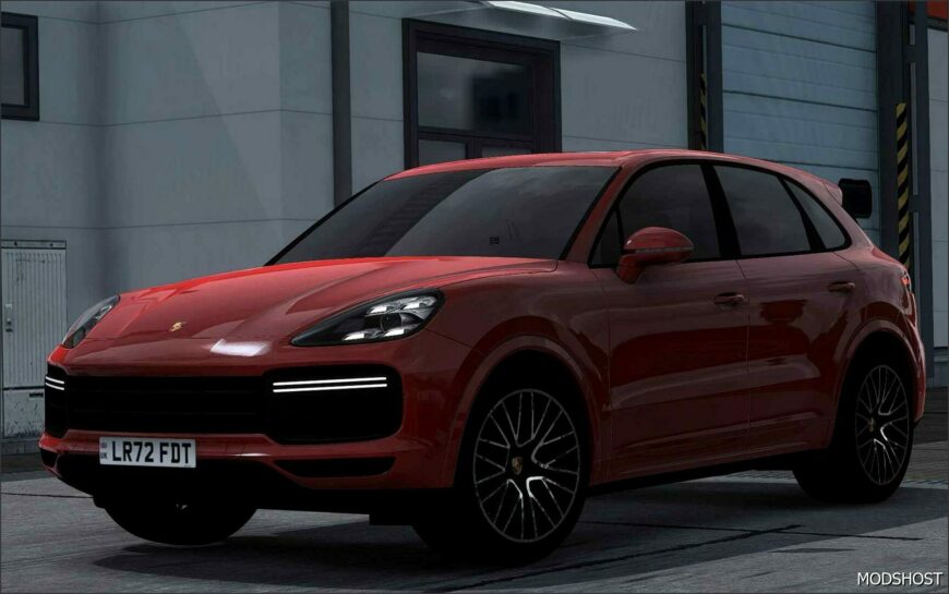 ETS2 Porsche Car Mod: Cayenne Turbo 2022 E3 V1.3 1.51 (Featured)