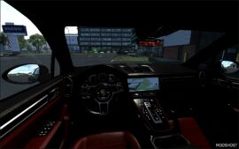 ETS2 Porsche Car Mod: Cayenne Turbo 2022 E3 V1.3 1.51 (Image #2)