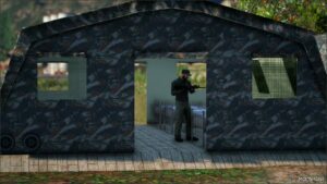 GTA 5 Military Map Mod: Large Military Tent – Prop (Image #2)