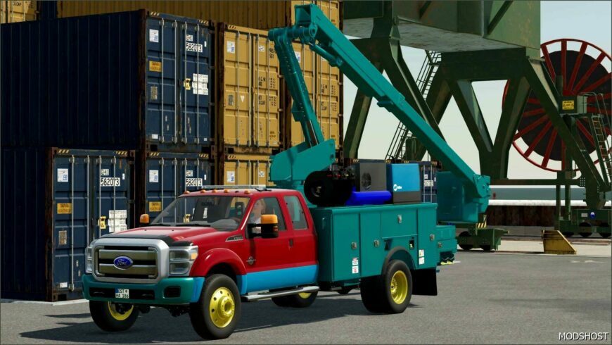 FS22 Ford Vehicle Mod: 2011 Ford F Series Service Truck (Featured)