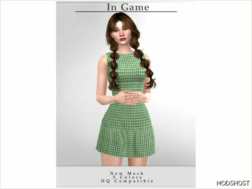 Sims 4 Adult Clothes Mod: Short Dress D-320 (Featured)