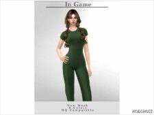 Sims 4 Adult Clothes Mod: Long Jumpsuit O-60 (Featured)