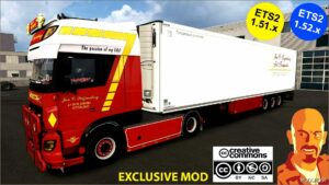 ETS2 DAF Truck Mod: XF106 Janc C. Swijnenburg + Schmitz SKO Trailer 1.52 (Featured)