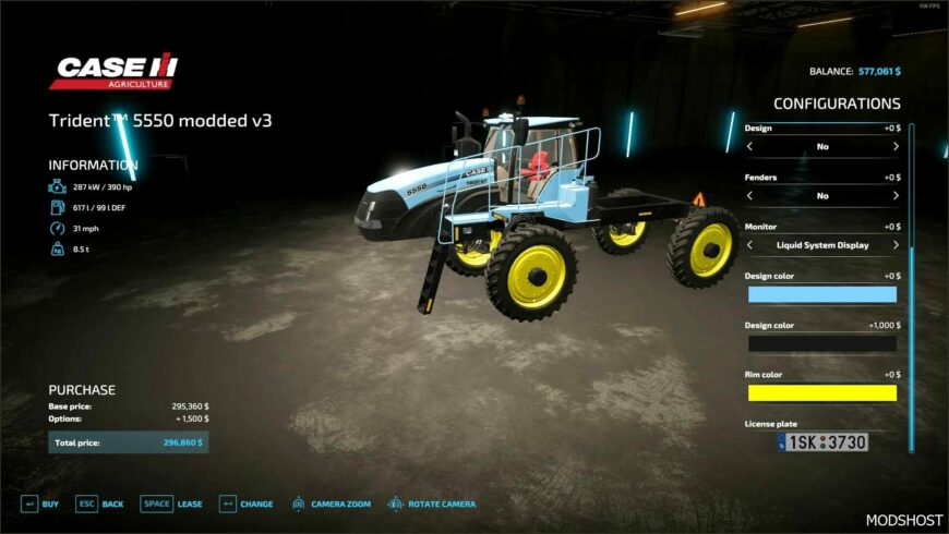 FS22 Sprayer Mod: Caseih Trident5550 Modded V3.0.0.1 (Featured)