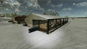 FS22 Placeable Mod: Large UK COW Barn (Image #2)