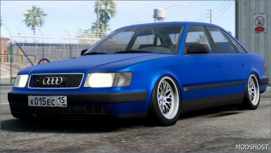 BeamNG Audi Car Mod: 1999 Audi 100 C4 Stock S Stance 0.33 (Featured)