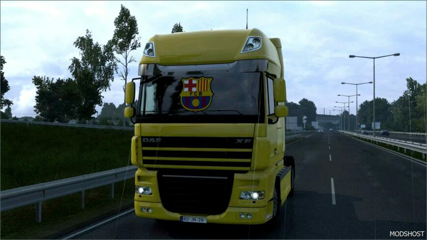 ETS2 DAF Mod: Barcelona DAF XF 105 Sticker 18/10/2024 1.52 (Featured)