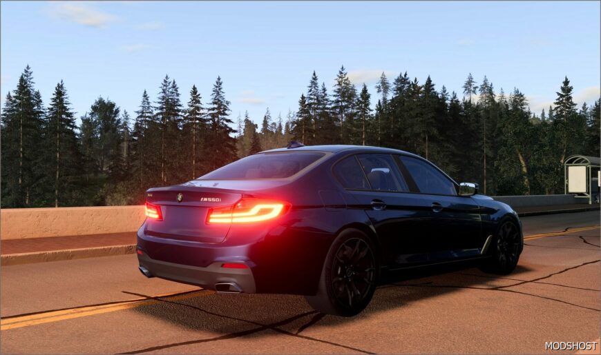 BeamNG BMW Car Mod: 5 Series G30 M550I 0.33 (Featured)