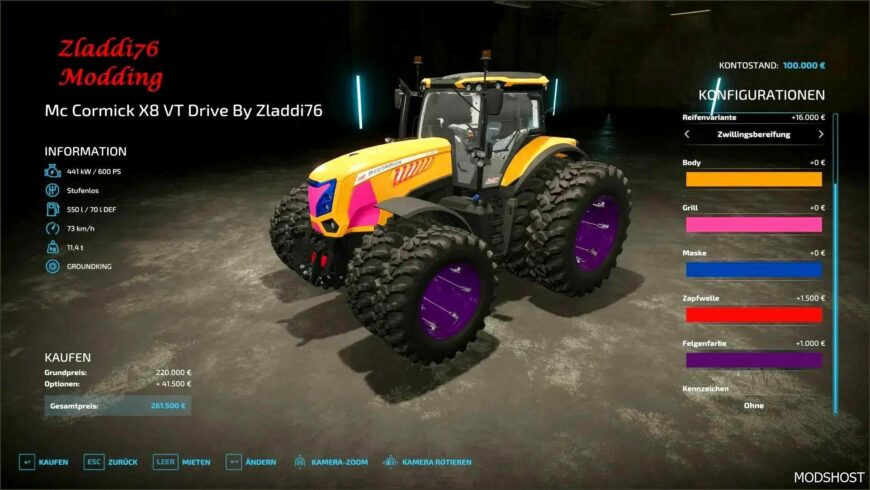 FS22 Tractor Mod: MC Cormick X8 VT Drive (Featured)