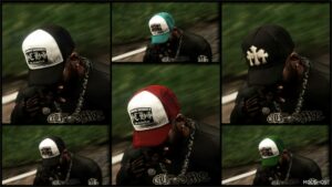 GTA 5 Player Mod: Chrome Hearts CAP for Franklin (Image #2)