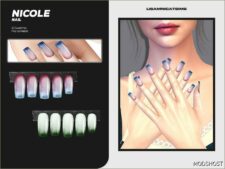 Sims 4 Female Accessory Mod: Nicole Nail (Featured)