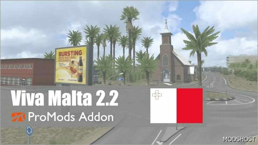 ETS2 Map Mod: Viva Malta Reborn V2.2.1 (Featured)